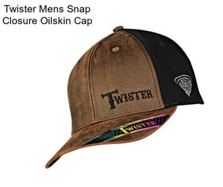 Twister Mens Snap Closure Oilskin Cap