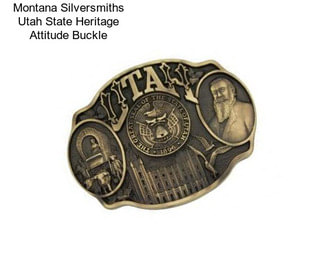 Montana Silversmiths Utah State Heritage Attitude Buckle