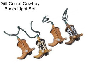 Gift Corral Cowboy Boots Light Set