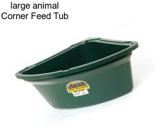 Large animal Corner Feed Tub