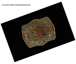 Crumrine Indian Head Boxed Buckle