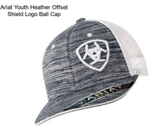 Ariat Youth Heather Offset Shield Logo Ball Cap