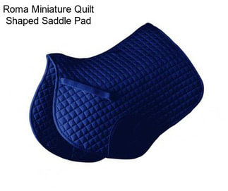 Roma Miniature Quilt Shaped Saddle Pad