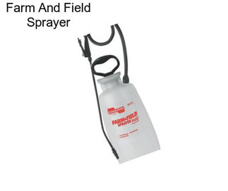 Farm And Field Sprayer