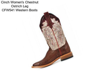 Cinch Women\'s Chestnut Ostrich Leg CFW541 Western Boots