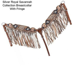 Silver Royal Savannah Collection Breastcollar With Fringe