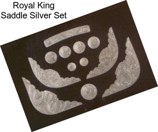 Royal King Saddle Silver Set