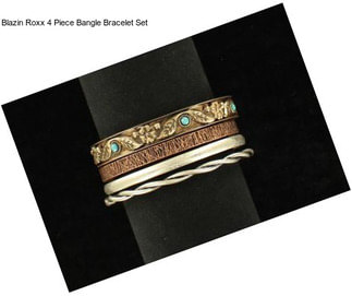 Blazin Roxx 4 Piece Bangle Bracelet Set