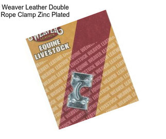 Weaver Leather Double Rope Clamp Zinc Plated