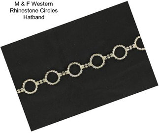 M & F Western Rhinestone Circles Hatband