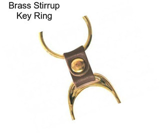 Brass Stirrup Key Ring