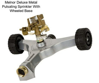 Melnor Deluxe Metal Pulsating Sprinkler With Wheeled Base