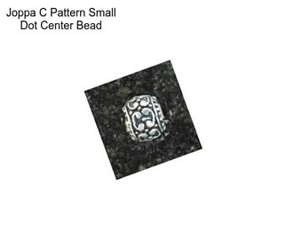 Joppa C Pattern Small Dot Center Bead