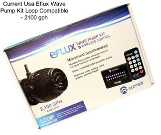 Current Usa Eflux Wave Pump Kit Loop Compatible - 2100 gph