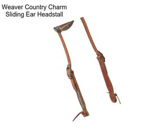 Weaver Country Charm Sliding Ear Headstall