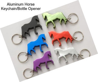 Aluminum Horse Keychain/Bottle Opener