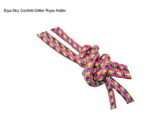 Equi-Sky Confetti Glitter Rope Halter