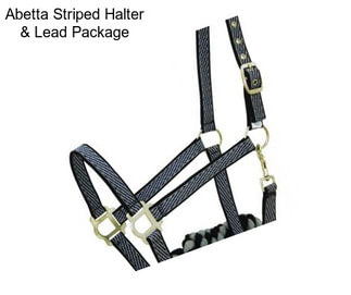 Abetta Striped Halter & Lead Package