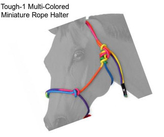 Tough-1 Multi-Colored Miniature Rope Halter