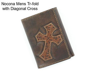 Nocona Mens Tr-fold with Diagonal Cross