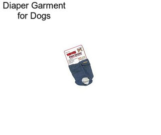 Diaper Garment for Dogs