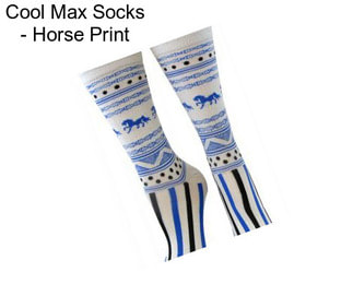 Cool Max Socks - Horse Print