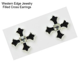 Western Edge Jewelry Filled Cross Earrings