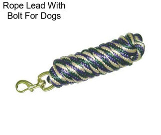 Rope Lead With Bolt For Dogs