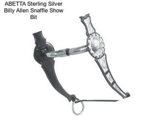 ABETTA Sterling Silver Billy Allen Snaffle Show Bit