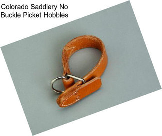 Colorado Saddlery No Buckle Picket Hobbles