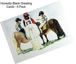 Honestly Blank Greeting Cards - 6 Pack