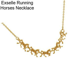 Exselle Running Horses Necklace
