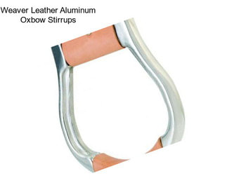 Weaver Leather Aluminum Oxbow Stirrups