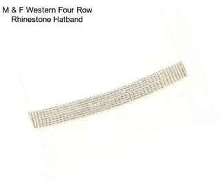 M & F Western Four Row Rhinestone Hatband