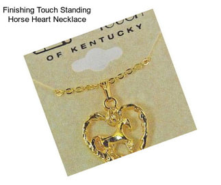 Finishing Touch Standing Horse Heart Necklace