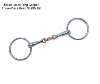 Toklat Loose Ring Copper Three-Piece Bean Snaffle Bit