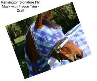 Kensington Signature Fly Mask with Fleece Trim - Draft