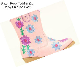 Blazin Roxx Toddler Zip Daisy SnipToe Boot