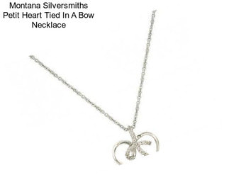 Montana Silversmiths Petit Heart Tied In A Bow Necklace