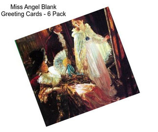 Miss Angel Blank Greeting Cards - 6 Pack