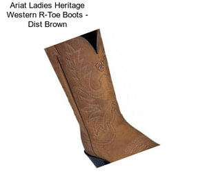 Ariat Ladies Heritage Western R-Toe Boots - Dist Brown