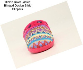 Blazin Roxx Ladies Blinged Design Slide Slippers