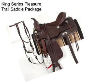 King Series Pleasure Trail Saddle Package