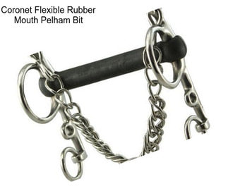 Coronet Flexible Rubber Mouth Pelham Bit