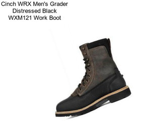 Cinch WRX Men\'s Grader Distressed Black WXM121 Work Boot