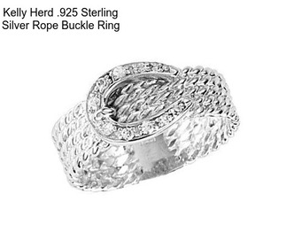 Kelly Herd .925 Sterling Silver Rope Buckle Ring
