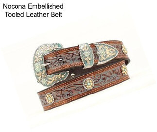 Nocona Embellished Tooled Leather Belt