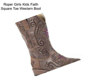 Roper Girls Kids Faith Square Toe Western Boot