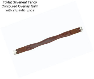 Toklat Silverleaf Fancy Contoured Overlay Girth with 2 Elastic Ends
