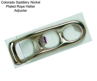 Colorado Saddlery Nickel Plated Rope Halter Adjuster